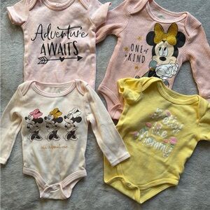 4 baby girl onesies